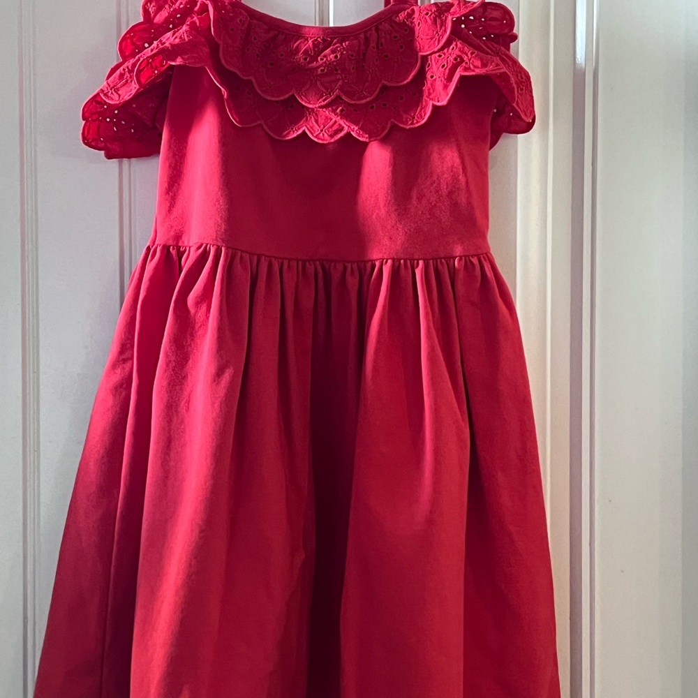 Janie and Jack Red Ruffled Dress